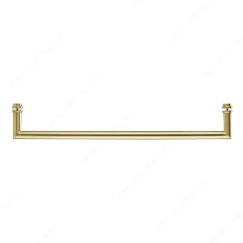 Mitered Round Tubular Towel Bar With Decorative Washers Mitered Round Tubular Towel Bar With Decorative Washers