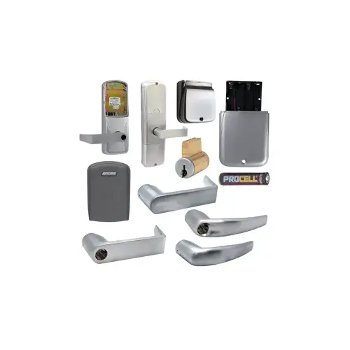 KIT - Multi-Technology and Keypad Stand Alone Classroom/Storage Cylindrical Lock, Athens Lever, Key in Lever, 6-Pin C Keyway (0-Bitted Brushed Chrome Cylinder 626), Satin Chrome 626 KIT - Multi-Technology and Keypad Stand Alone Classroom/Storage Cylindrical Lock, Athens Lever, Key in Lever, 6-Pin C Keyway (0-Bitted Brushed Chrome Cylinder 626), Satin Chrome 626