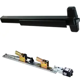 Von Duprin KIT - QEL (Quiet Electric Latch Retraction) Rim Exit Device Exit Only No Trim 36 Grade 1 711/315 Flat Black QELA-98EO-711-36 Von Duprin KIT - QEL (Quiet Electric Latch Retraction) Rim Exit Device Exit Only No Trim 36 Grade 1 711/315 Flat Black QELA-98EO-711-36
