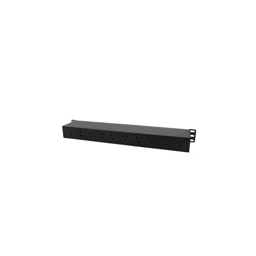 (PDU) Power Distribution Unit, Rack Mount-1.5U-12 Outlets-2 Front-10 Rear-15 Amp-On/Off-Surge (PDU) Power Distribution Unit, Rack Mount-1.5U-12 Outlets-2 Front-10 Rear-15 Amp-On/Off-Surge