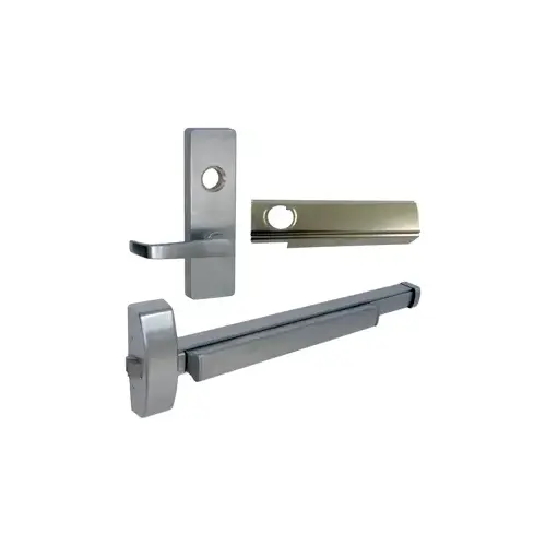 KIT - Rim Exit Device, Key Locks/Unlocks Vandal Resistant Lever x Escutcheon Plate Trim, Left Hand Reverse, Less Rim Cylinder for Trim, Cylinder Dogging, Less Mortise Cylinder for CD, 36", Grade 1, 630/US32D Stainless Steel KIT - Rim Exit Device, Key Locks/Unlocks Vandal Resistant Lever x Escutcheon Plate Trim, Left Hand Reverse, Less Rim Cylinder for Trim, Cylinder Dogging, Less Mortise Cylinder for CD, 36", Grade 1, 630/US32D Stainless Steel