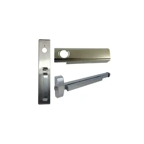 KIT - Rim Exit Device, Key Controls Thumb Piece, Pull Handle x Plate, Less Rim Cylinder for Trim, Cylinder Dogging, Less Mortise Cylinder for CD, 36", Grade 1, 630/US32D Stainless Steel KIT - Rim Exit Device, Key Controls Thumb Piece, Pull Handle x Plate, Less Rim Cylinder for Trim, Cylinder Dogging, Less Mortise Cylinder for CD, 36", Grade 1, 630/US32D Stainless Steel