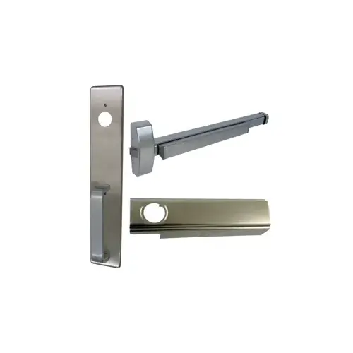 KIT - Rim Exit Device, Nightlatch Trim - Pull Handle x Plate, Less Rim Cylinder for Trim, Cylinder Dogging, Less Mortise Cylinder for CD, 36", Grade 1, 630/US32D Stainless Steel KIT - Rim Exit Device, Nightlatch Trim - Pull Handle x Plate, Less Rim Cylinder for Trim, Cylinder Dogging, Less Mortise Cylinder for CD, 36", Grade 1, 630/US32D Stainless Steel