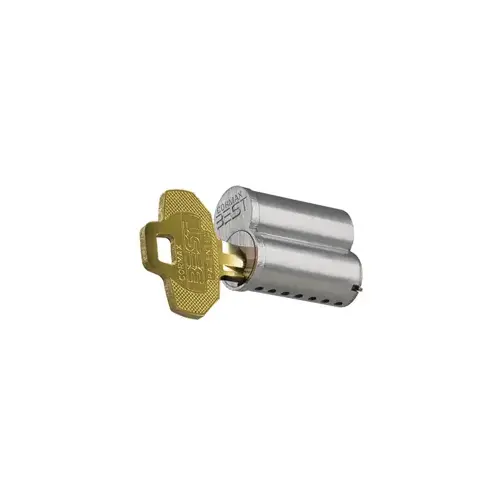 X Series Cormax 7 Pin Non-Exclusive Uncombinated Patented Core with XC1 Keyway Satin Chrome Finish