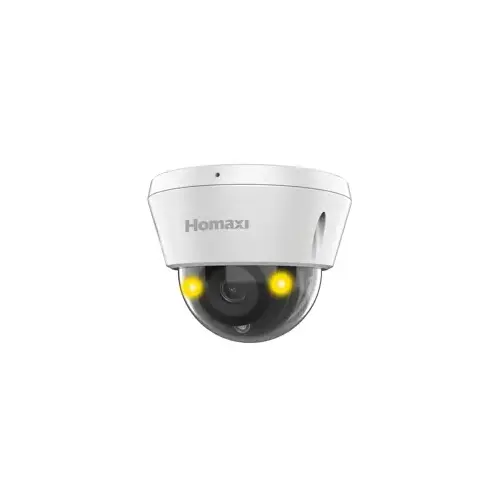 4MP Starlight Fixed Turret Network Camera, Built in Microphone & Speaker, H.265+, 120dB WDR, 2.8mm, PoE, IP67, NDAA, White