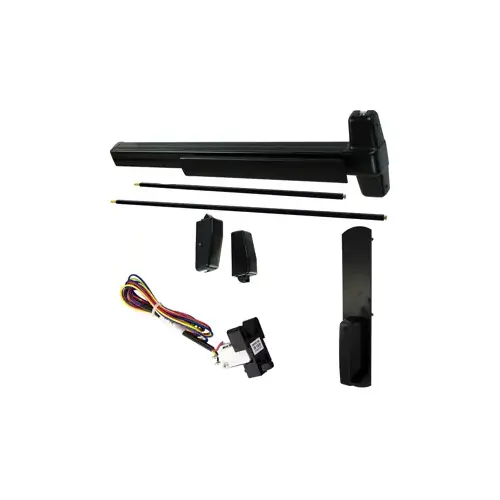 KIT - RX (Request to Exit Switch), SVR (Surface Vertical Rod) Grooved Exit Device, 990DT Dummy Pull Trim, 48" x 84", Grade 1, 711/US19 Flat Black KIT - RX (Request to Exit Switch), SVR (Surface Vertical Rod) Grooved Exit Device, 990DT Dummy Pull Trim, 48" x 84", Grade 1, 711/US19 Flat Black