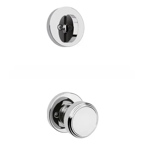 Maven Knob Round Rose Interior Single Cylinder Handleset Trim for Both 800 and 687 Series Handlesets Bright Chrome Finish Maven Knob Round Rose Interior Single Cylinder Handleset Trim for Both 800 and 687 Series Handlesets Bright Chrome Finish