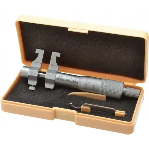 Series 145 Caliper Type Inside Micrometers, 1 in-2 in, .001 in, Ratchet Stop Series 145 Caliper Type Inside Micrometers, 1 in-2 in, .001 in, Ratchet Stop