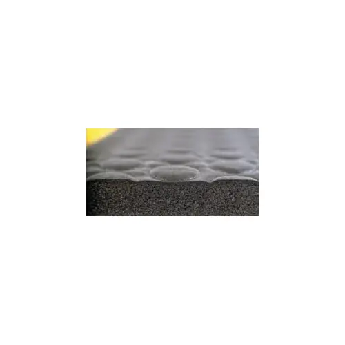 Bubble Sof-Tred Dyna-Shield Anti-Fatigue Mat, 417, 1/2 in x 2 ft W x 3 ft L, PVC Foam, Black Bubble Sof-Tred Dyna-Shield Anti-Fatigue Mat, 417, 1/2 in x 2 ft W x 3 ft L, PVC Foam, Black