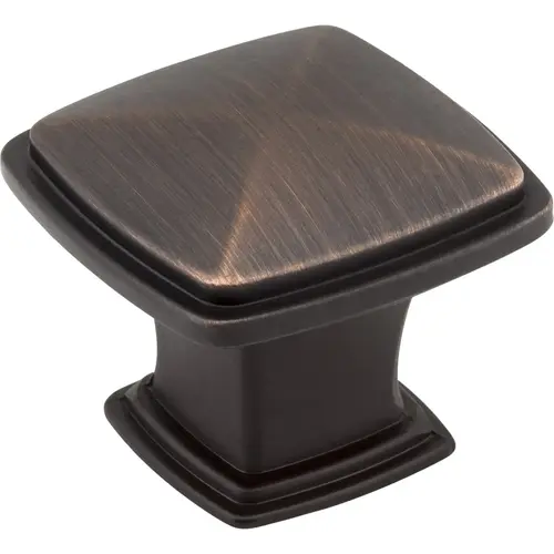 Milan 1 1-1/4" Length Square Knob Brushed Oil Rubbed Bronze Milan 1 1-1/4" Length Square Knob Brushed Oil Rubbed Bronze