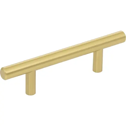 Naples 3" Center-to-Center Bar Pull Brushed Gold Naples 3" Center-to-Center Bar Pull Brushed Gold