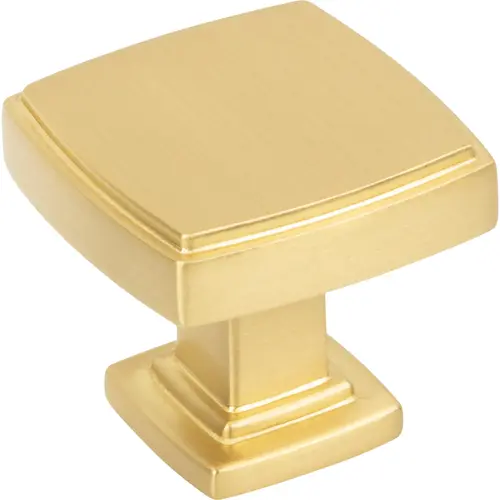 Renzo 1-1/4" Diameter Square Knob Brushed Gold Renzo 1-1/4" Diameter Square Knob Brushed Gold