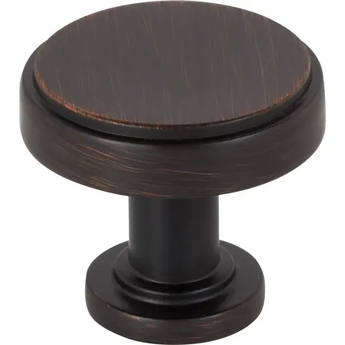 Richard 1-1/4" Diameter Round Knob Brushed Oil Rubbed Bronze Richard 1-1/4" Diameter Round Knob Brushed Oil Rubbed Bronze