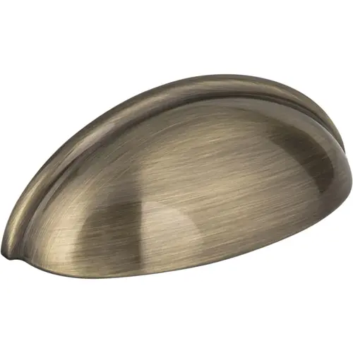 Florence 3" Center-to-Center Cup/Bin Pull Brushed Antique Brass Florence 3" Center-to-Center Cup/Bin Pull Brushed Antique Brass