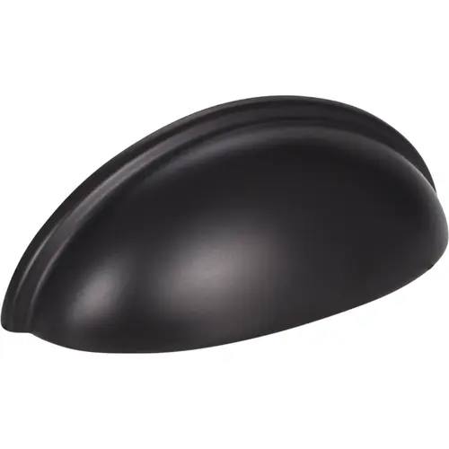 KasaWare 3-11/16 In. L. Matte Black 3 In. Center-to-Center Cup Pull - pack of 2 KasaWare 3-11/16 In. L. Matte Black 3 In. Center-to-Center Cup Pull - pack of 2