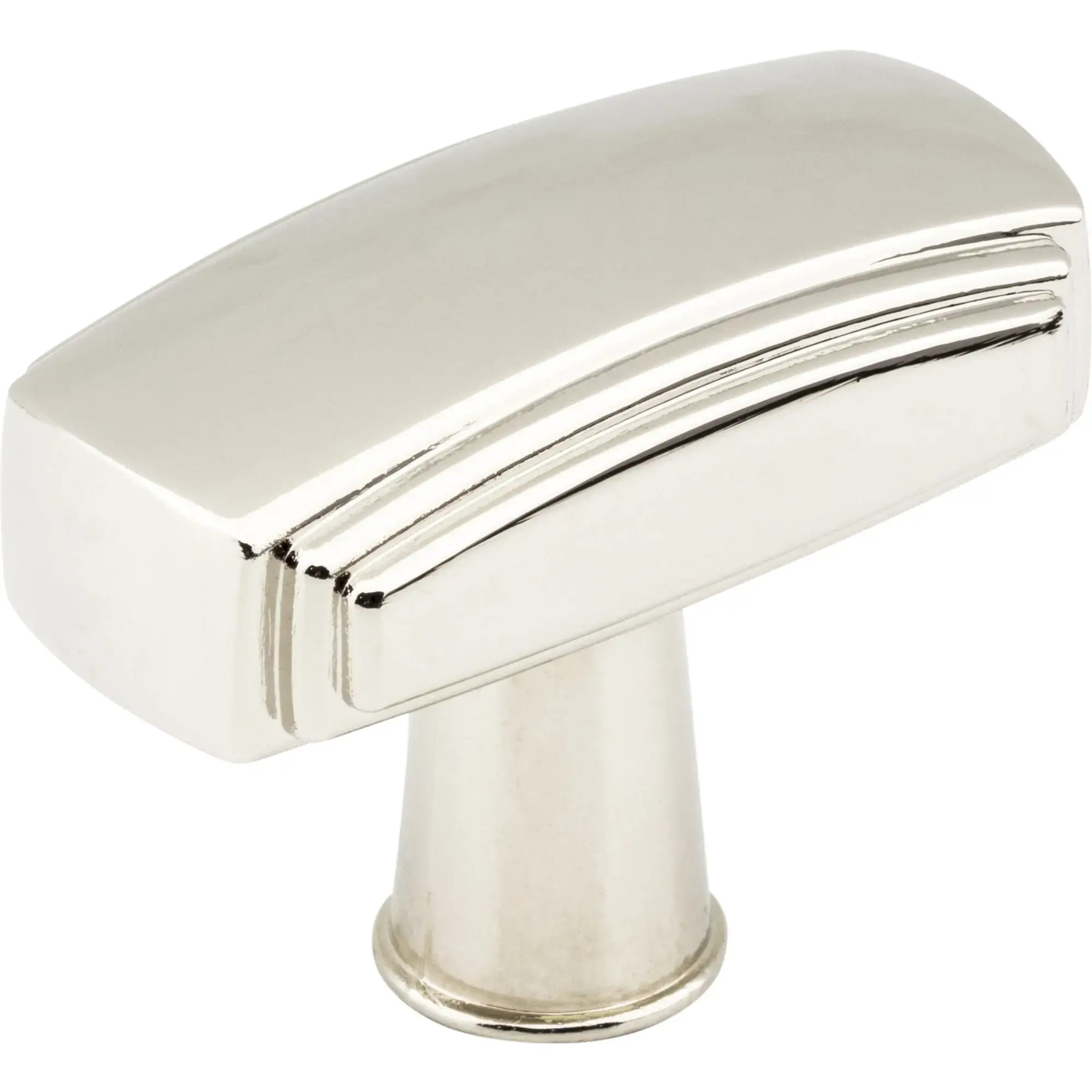 Jeffrey Alexander Delgado 1-9/16 Length Rectangle Knob Polished Nickel 519NI