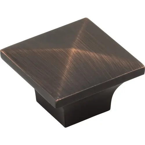 Cairo 1-1/4" Length Square Knob Brushed Oil Rubbed Bronze