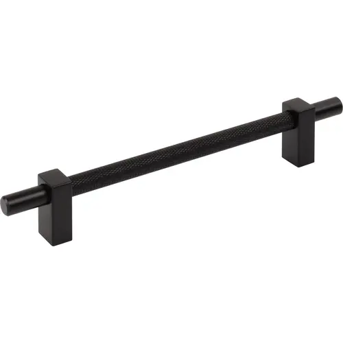 Larkin Knurled Center 160 mm Center-to-Center Bar Pull Matte Black Larkin Knurled Center 160 mm Center-to-Center Bar Pull Matte Black