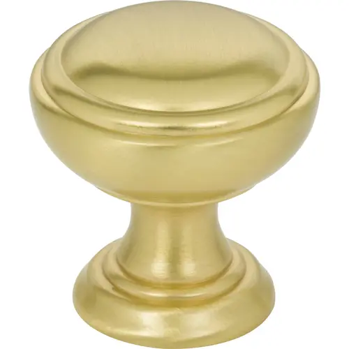 Tiffany 1-1/4" Diameter Mushroom Knob Brushed Gold Tiffany 1-1/4" Diameter Mushroom Knob Brushed Gold