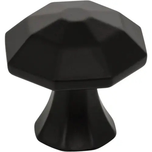 Wheeler 1-1/4" Length Geometric Knob Matte Black Wheeler 1-1/4" Length Geometric Knob Matte Black