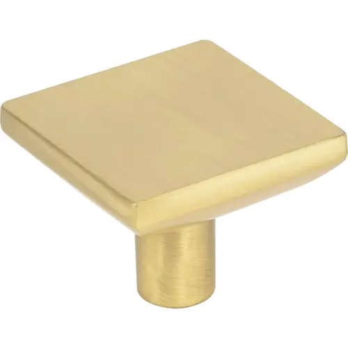 Walker 1 1-5/8" Length Square Knob Brushed Gold Walker 1 1-5/8" Length Square Knob Brushed Gold