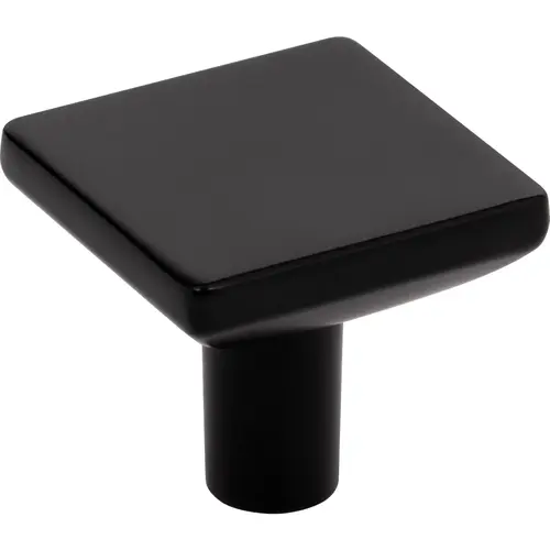 Walker 1 1-1/4" Length Square Knob Matte Black Walker 1 1-1/4" Length Square Knob Matte Black