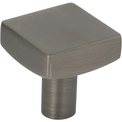 Dominique 1-1/8" Length Square Knob Brushed Pewter Dominique 1-1/8" Length Square Knob Brushed Pewter