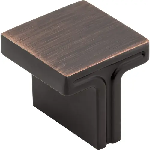 Anwick 1-1/8" Length Square Knob Brushed Oil Rubbed Bronze Anwick 1-1/8" Length Square Knob Brushed Oil Rubbed Bronze