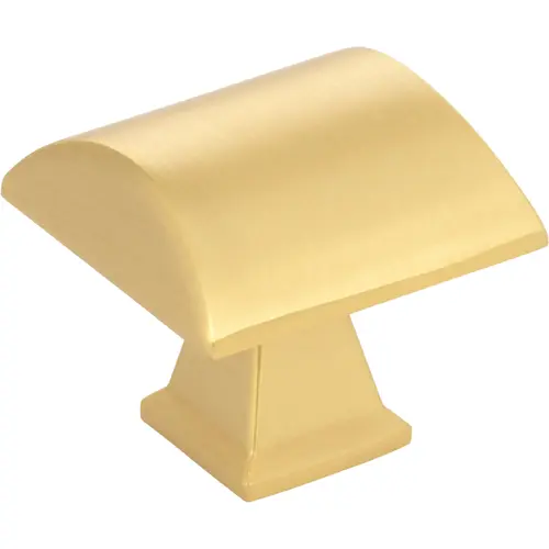 Roman 1-1/4" Length Square Knob Brushed Gold Roman 1-1/4" Length Square Knob Brushed Gold