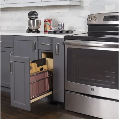 5" "No Wiggle" Soft-close Tray Divider Pullout UV Coated 5" "No Wiggle" Soft-close Tray Divider Pullout UV Coated