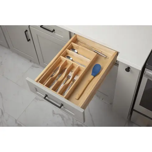 9"- 14" Adjustable SLIMLINE Cutlery Drawer Insert UV Coated 9"- 14" Adjustable SLIMLINE Cutlery Drawer Insert UV Coated