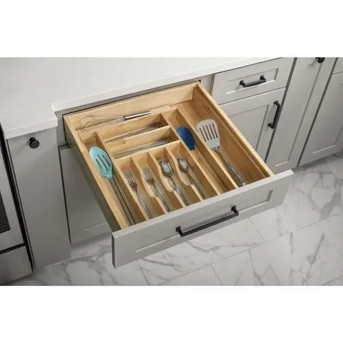 15"- 20" Adjustable SLIMLINE  Cutlery Drawer Insert UV Coated