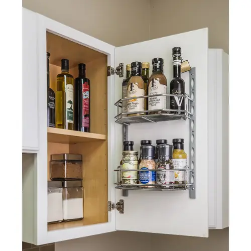 6" Wire Door Mounted Tray System Chrome 6" Wire Door Mounted Tray System Chrome