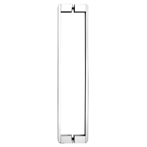 Polished Chrome 18" Back-to-Back Heavy-Duty Rectangular Tubing Towel Bar Polished Chrome 18" Back-to-Back Heavy-Duty Rectangular Tubing Towel Bar