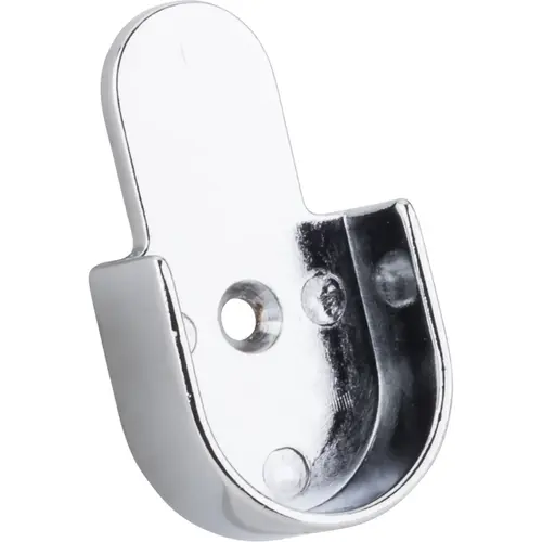 Chrome Open Knock-In Mounting Bracket for 1" and 1-1/16" Round Closet Rods Chrome Open Knock-In Mounting Bracket for 1" and 1-1/16" Round Closet Rods