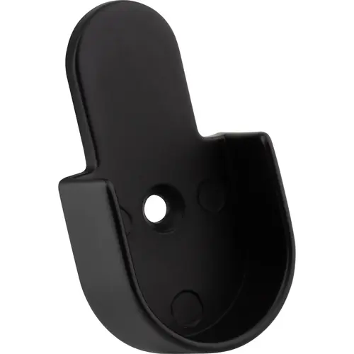 Matte Black Open Knock-In Mounting Bracket for 1" and 1-1/16" Round Closet Rods Matte Black Open Knock-In Mounting Bracket for 1" and 1-1/16" Round Closet Rods