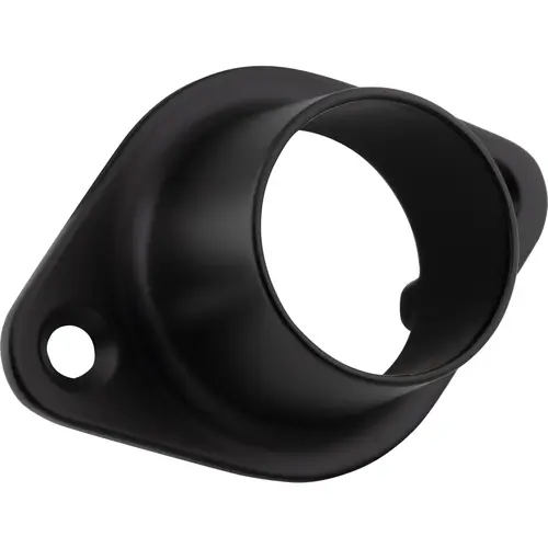 Matte Black Closed Screw-In Mounting Bracket for 1" and 1-1/16" Round Closet Rods