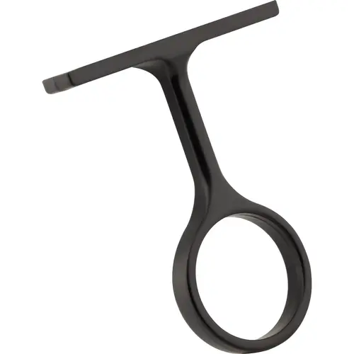 Matte Black Center Support Bracket for 1" and 1-1/16" Round Closet Rods Matte Black Center Support Bracket for 1" and 1-1/16" Round Closet Rods