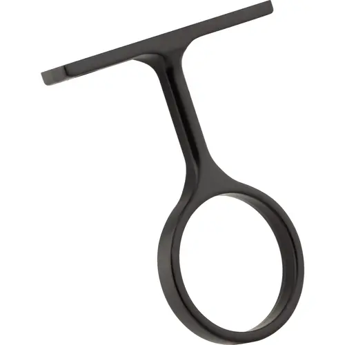 Matte Black Center Support Bracket for 1-5/16" Round Closet Rods Matte Black Center Support Bracket for 1-5/16" Round Closet Rods