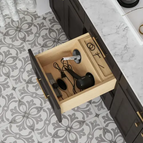 15" Powered Vanity Drawer UV Coated