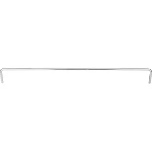 Hardware Resources RAIL-17-PC 17-7/16" Metal Shelf Rail Polished Chrome