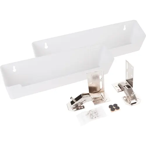 11-11/16" Plastic Tip-Out Tray Kit for Sink Front White 11-11/16" Plastic Tip-Out Tray Kit for Sink Front White