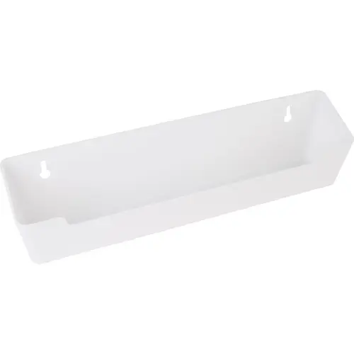 11-11/16" Plastic Tip-Out Tray for Sink Front White 11-11/16" Plastic Tip-Out Tray for Sink Front White