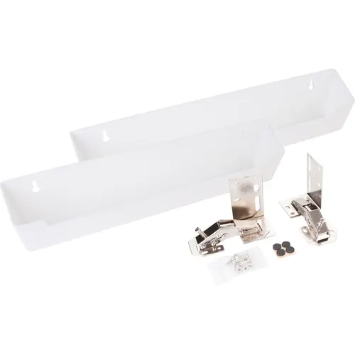 14-13/16" Plastic Tip-Out Tray Kit for Sink Front White 14-13/16" Plastic Tip-Out Tray Kit for Sink Front White