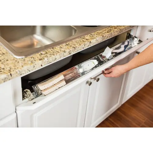 11-11/16" Stainless Steel Tip-Out Tray Kit for Sink Front 11-11/16" Stainless Steel Tip-Out Tray Kit for Sink Front