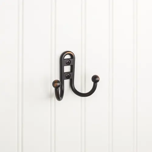 Wall Double Hook Brushed Oil Rubbed Bronze Wall Double Hook Brushed Oil Rubbed Bronze