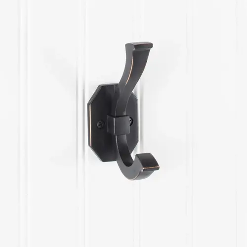 Wall Double Hook Brushed Oil Rubbed Bronze Wall Double Hook Brushed Oil Rubbed Bronze