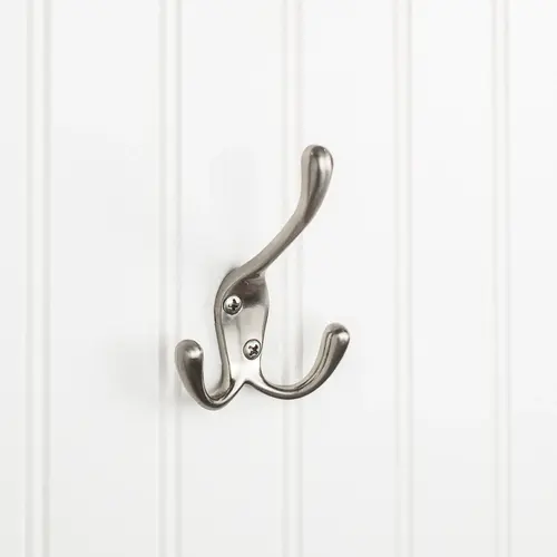 Wall Triple Hook Satin Nickel Wall Triple Hook Satin Nickel