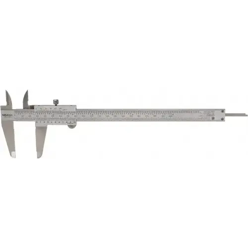 Series 530 Vernier Calipers, 0 in-8 in, Hardened Steel Satin Chrome Series 530 Vernier Calipers, 0 in-8 in, Hardened Steel Satin Chrome