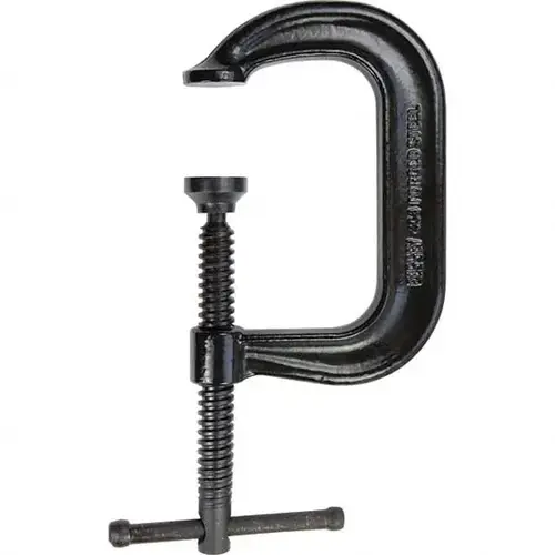 C-Clamp: 4" Max Opening, 3-1/4" Throat Depth, Forged Steel C-Clamp: 4" Max Opening, 3-1/4" Throat Depth, Forged Steel